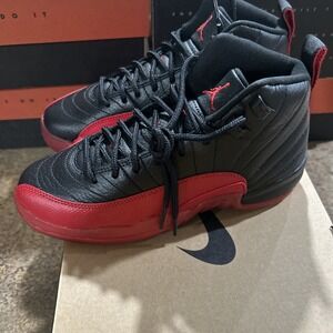 Nike Air Jordan 12 Retro (GS) 'Flu Game' Black Red 153265-002 Size 4.5y Shoes